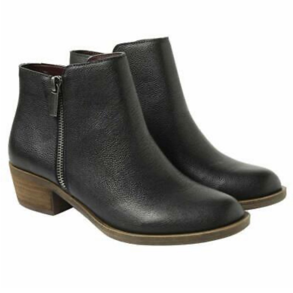 Leather Short Ankle Boots